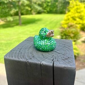 Sparkling Green handmade bling duck for jeep ducking